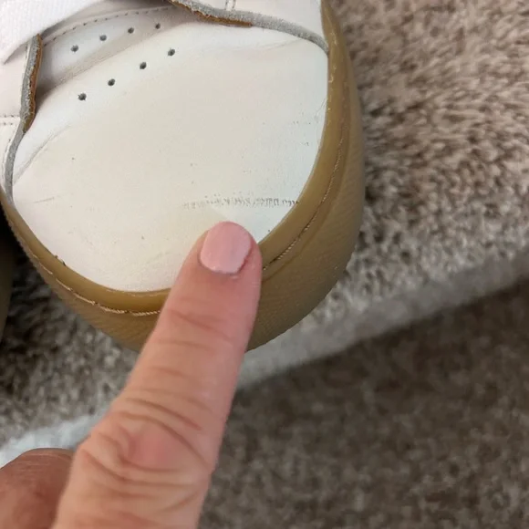 GREATS Brooklyn Royale White Leather and Gum Sneakers. US9/UK8.5/EUR41. Classic - Picture 7 of 16